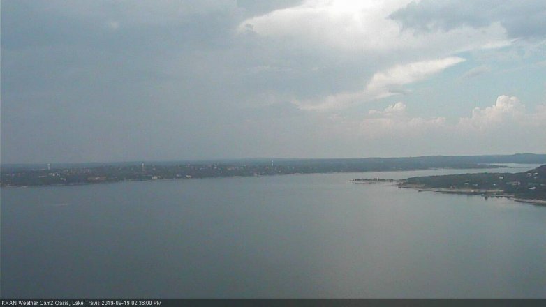 Lake Travis webcam, September 19, 2019 1:40 PM CT