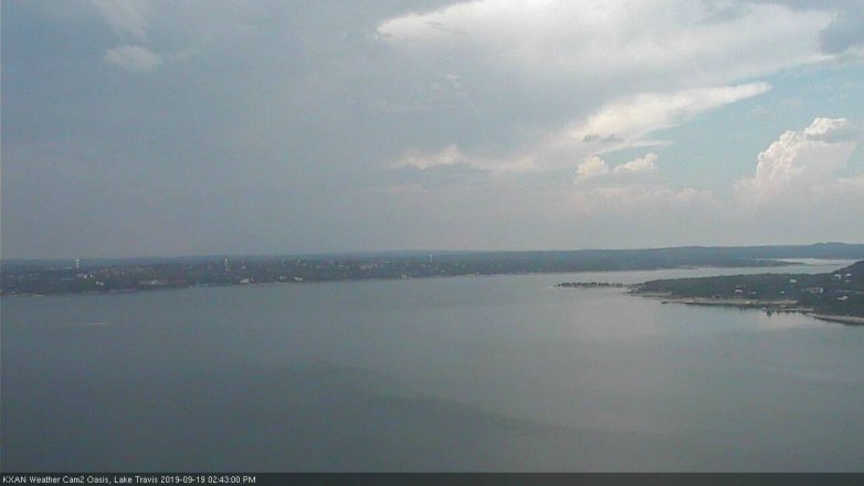 Lake Travis webcam, September 19, 2019 1:45 PM CT