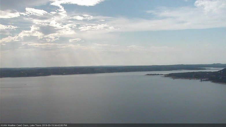 Lake Travis webcam, September 19, 2019 3:45 PM CT