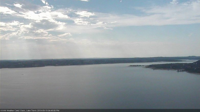 Lake Travis webcam, September 19, 2019 3:50 PM CT