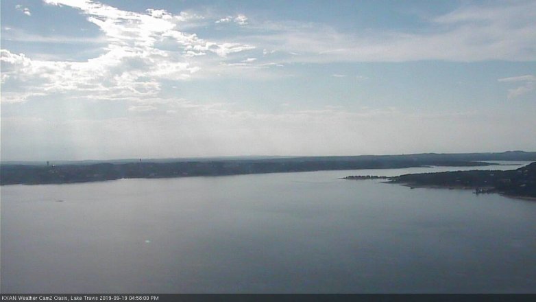 Lake Travis webcam, September 19, 2019 4:00 PM CT