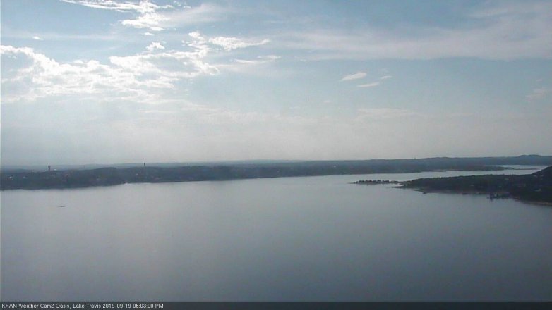 Lake Travis webcam, September 19, 2019 4:05 PM CT