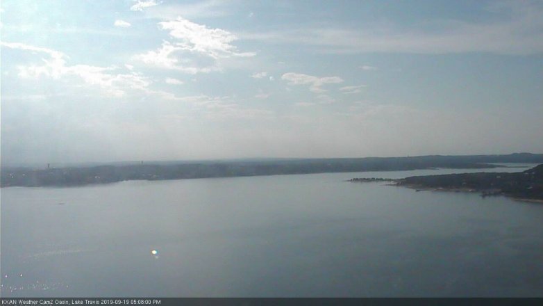 Lake Travis webcam, September 19, 2019 4:10 PM CT