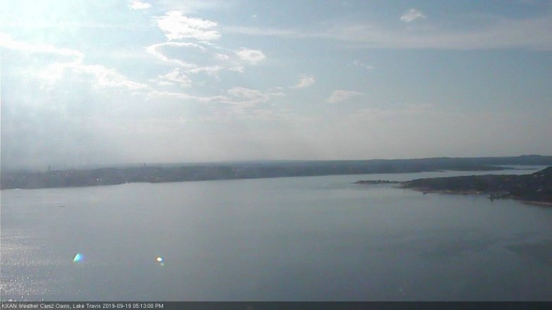 Lake Travis webcam, September 19, 2019 4:15 PM CT