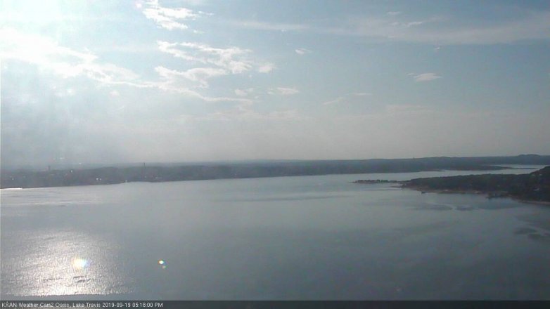 Lake Travis webcam, September 19, 2019 4:20 PM CT