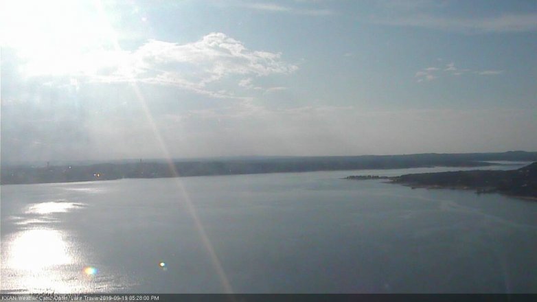 Lake Travis webcam, September 19, 2019 4:30 PM CT