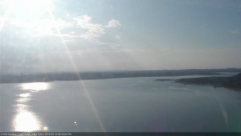 Lake Travis webcam, September 19, 2019 4:40 PM CT