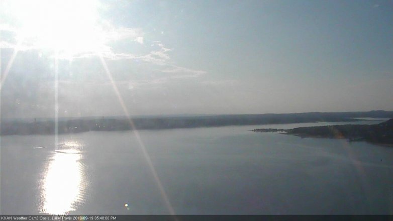 Lake Travis webcam, September 19, 2019 4:50 PM CT