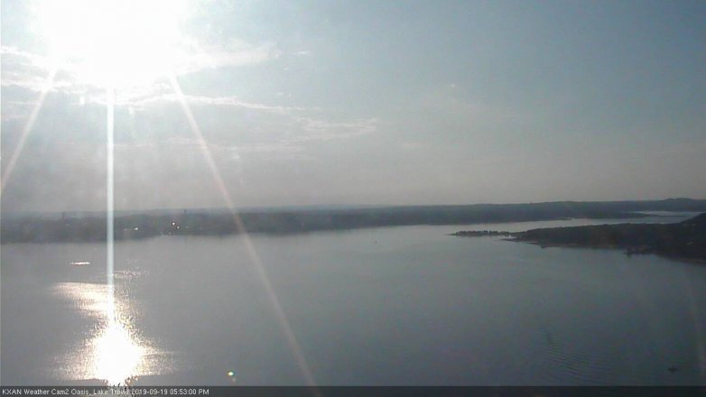 Lake Travis webcam, September 19, 2019 4:55 PM CT
