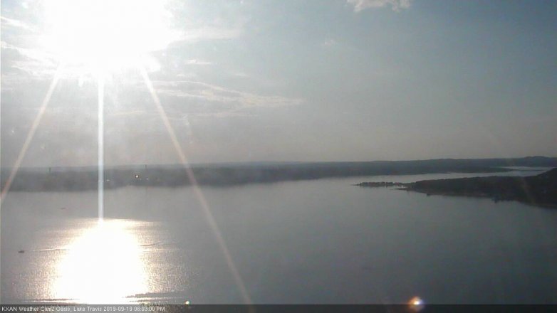 Lake Travis webcam, September 19, 2019 5:05 PM CT