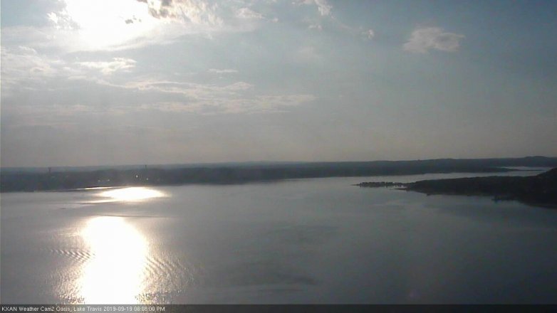 Lake Travis webcam, September 19, 2019 5:10 PM CT