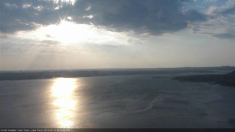 Lake Travis webcam, September 19, 2019 5:40 PM CT