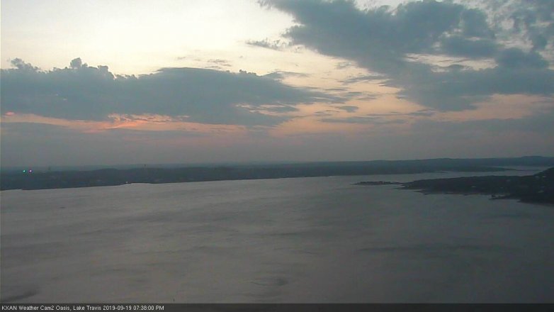 Lake Travis webcam, September 19, 2019 6:40 PM CT