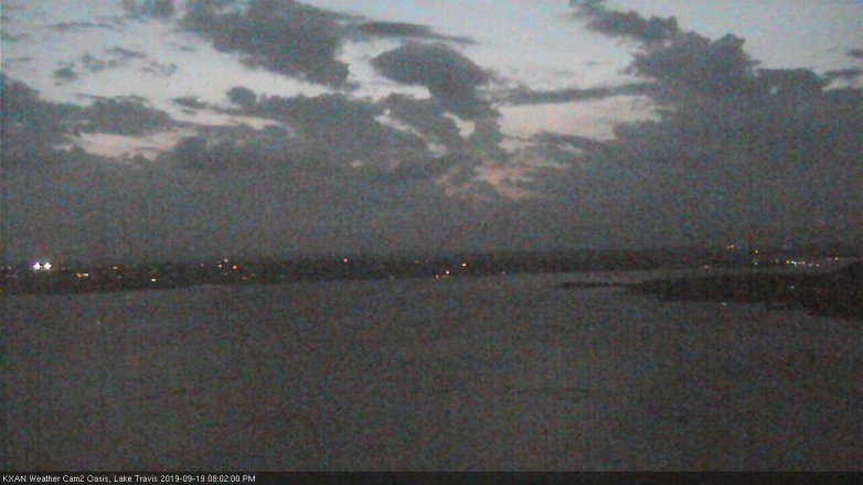 Lake Travis webcam, September 19, 2019 7:05 PM CT