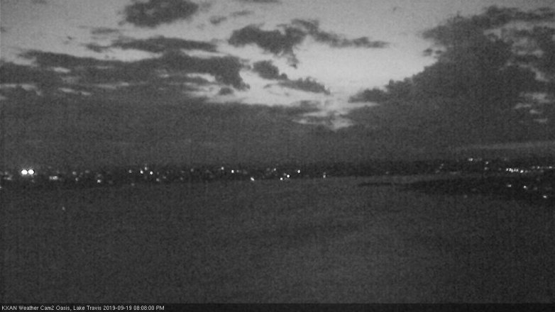 Lake Travis webcam, September 19, 2019 7:10 PM CT