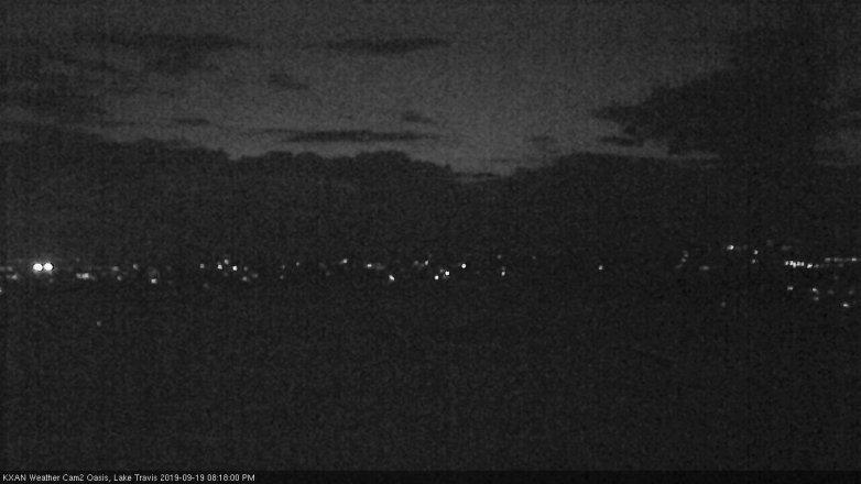 Lake Travis webcam, September 19, 2019 7:20 PM CT