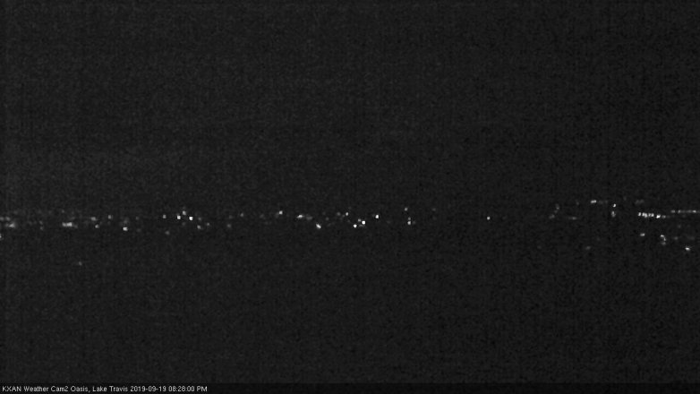 Lake Travis webcam, September 19, 2019 7:30 PM CT