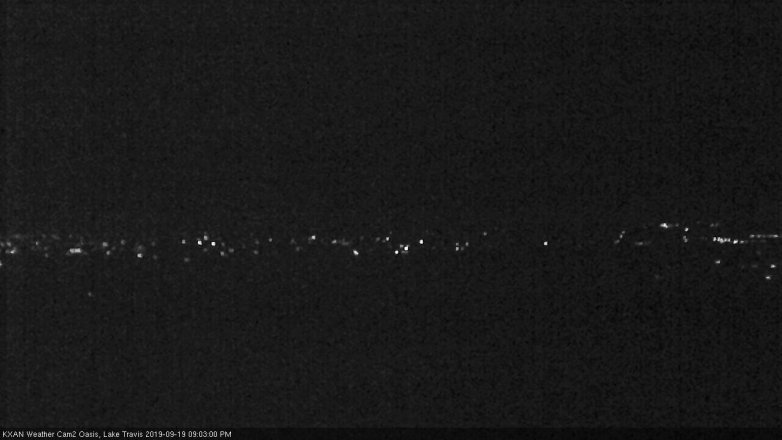 Lake Travis webcam, September 19, 2019 8:05 PM CT