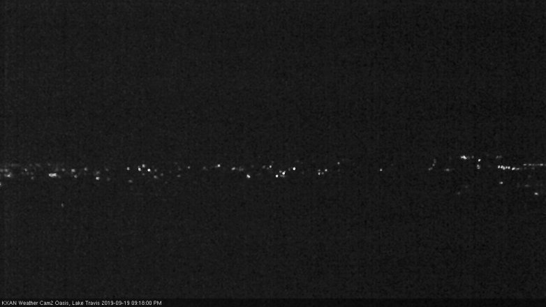 Lake Travis webcam, September 19, 2019 8:20 PM CT