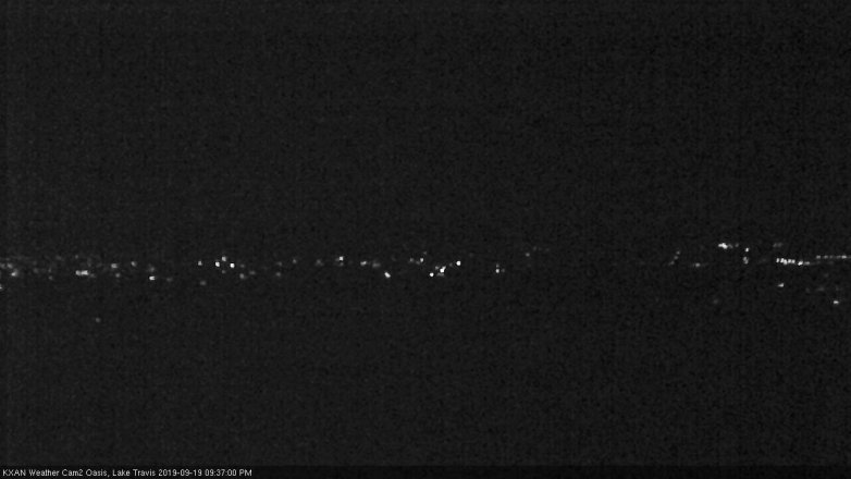 Lake Travis webcam, September 19, 2019 8:40 PM CT