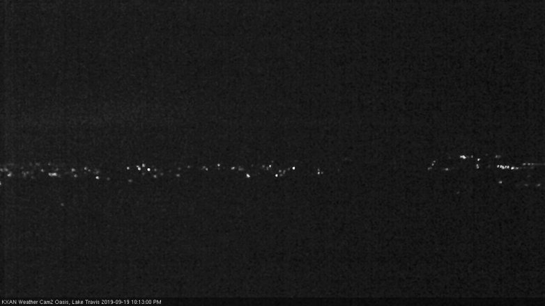 Lake Travis webcam, September 19, 2019 9:15 PM CT