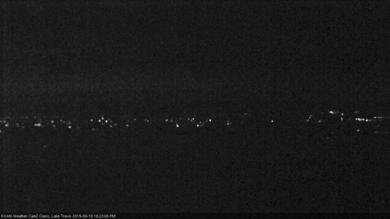 Lake Travis webcam, September 19, 2019 9:25 PM CT