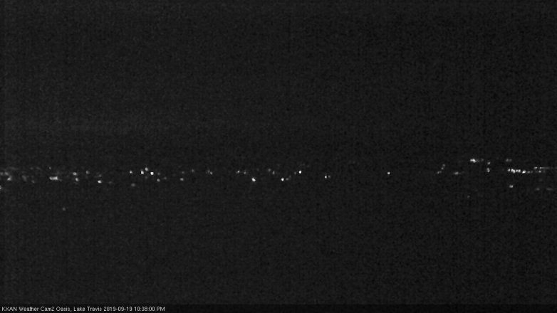 Lake Travis webcam, September 19, 2019 9:40 PM CT