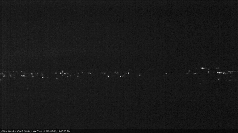 Lake Travis webcam, September 19, 2019 9:45 PM CT
