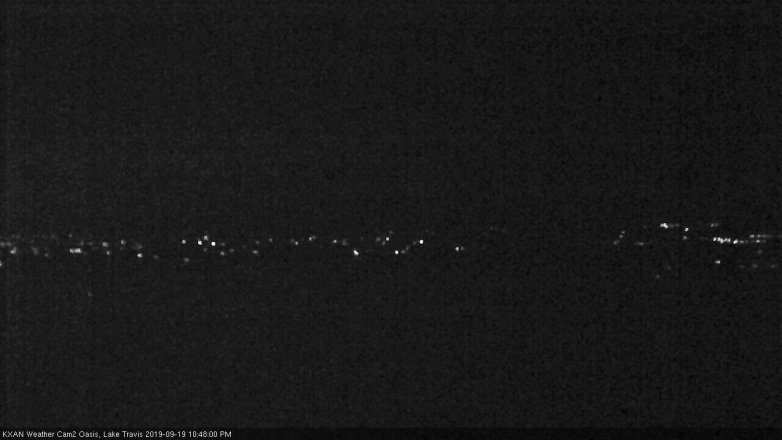 Lake Travis webcam, September 19, 2019 9:50 PM CT