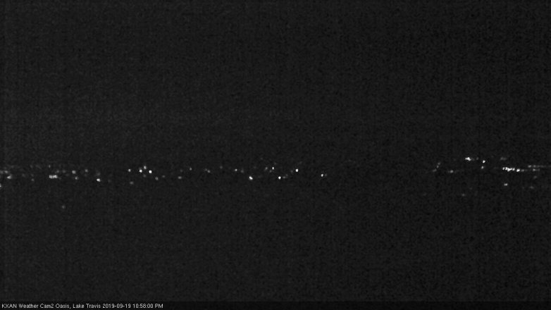 Lake Travis webcam, September 19, 2019 10:00 PM CT