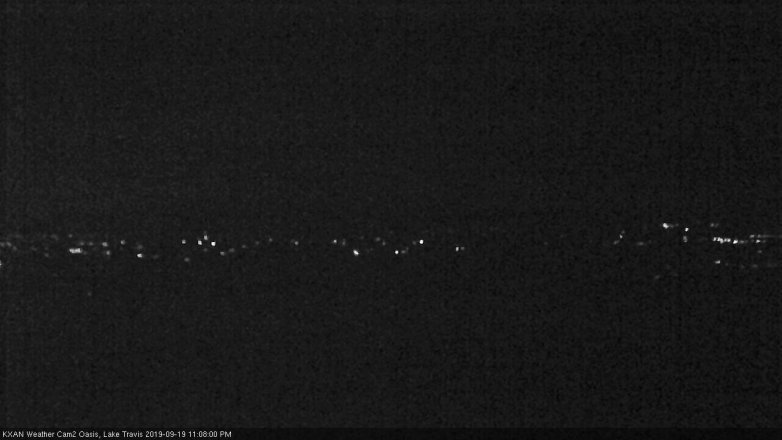 Lake Travis webcam, September 19, 2019 10:10 PM CT