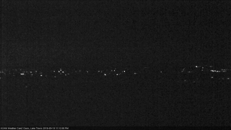 Lake Travis webcam, September 19, 2019 10:15 PM CT