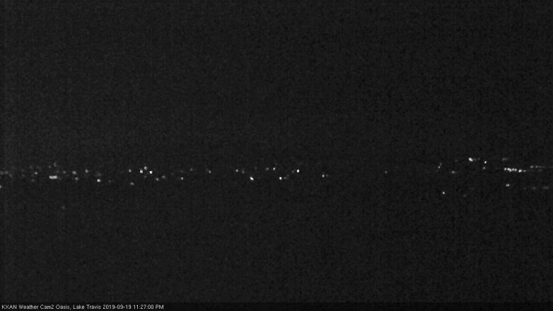 Lake Travis webcam, September 19, 2019 10:30 PM CT