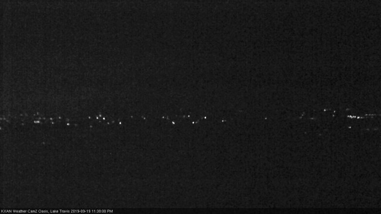 Lake Travis webcam, September 19, 2019 10:40 PM CT