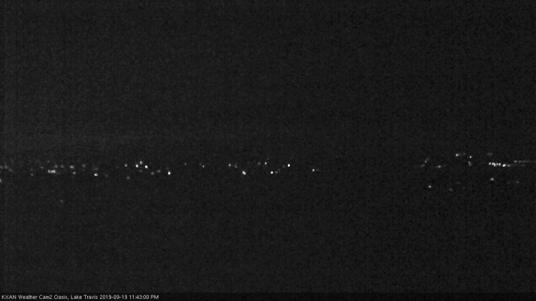 Lake Travis webcam, September 19, 2019 10:45 PM CT