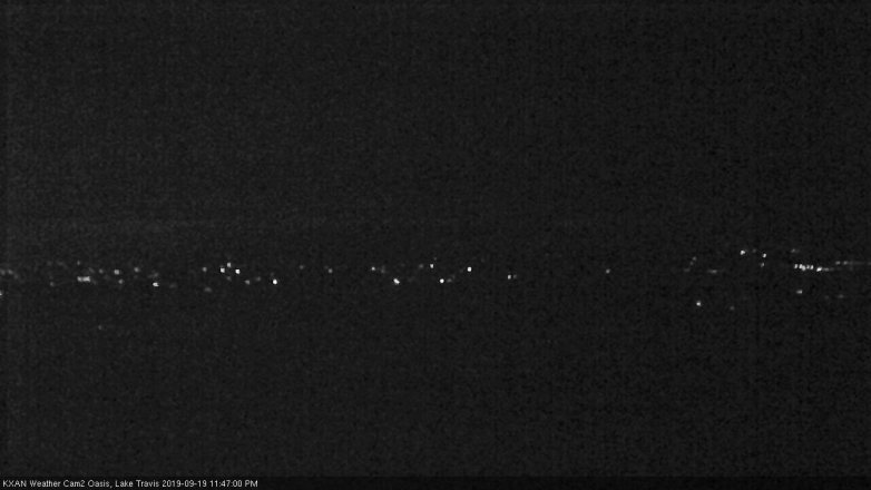 Lake Travis webcam, September 19, 2019 10:50 PM CT
