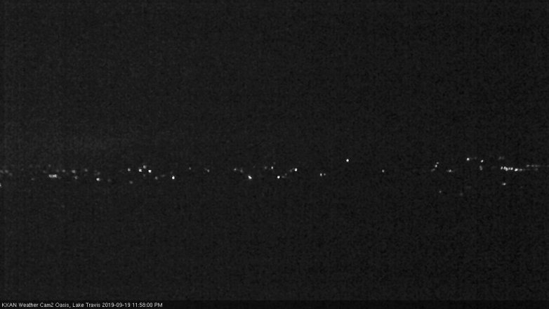 Lake Travis webcam, September 19, 2019 11:00 PM CT