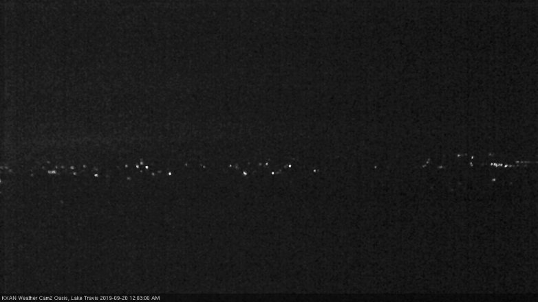Lake Travis webcam, September 19, 2019 11:05 PM CT