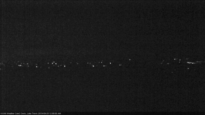 Lake Travis webcam, September 19, 2019 11:10 PM CT