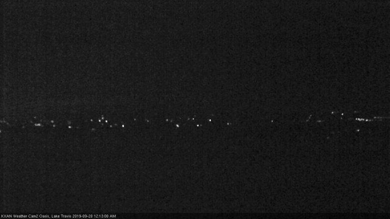 Lake Travis webcam, September 19, 2019 11:15 PM CT