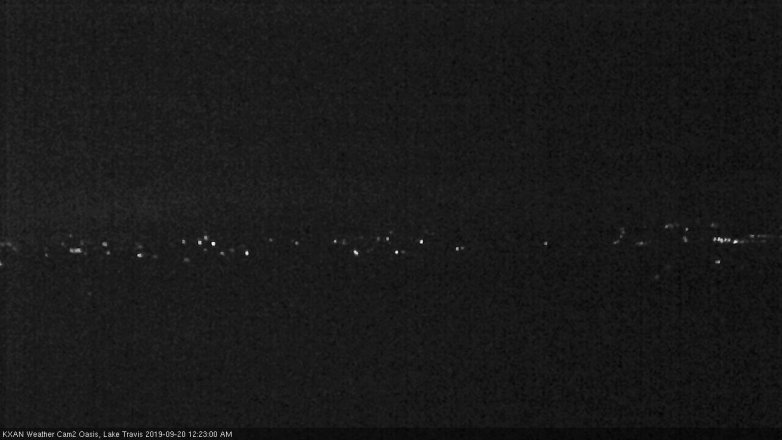 Lake Travis webcam, September 19, 2019 11:25 PM CT