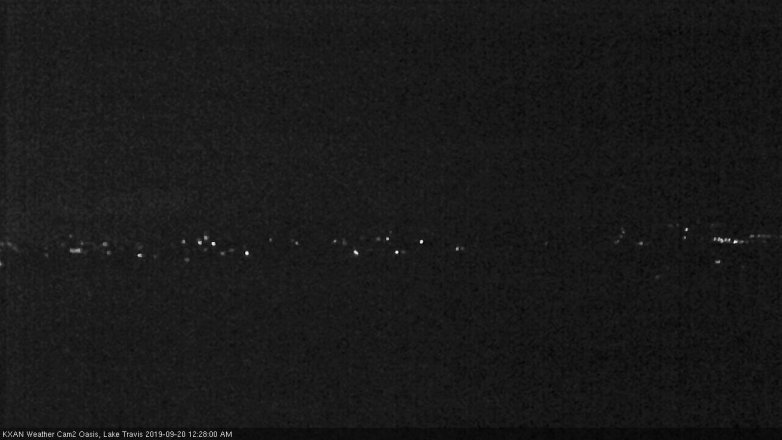 Lake Travis webcam, September 19, 2019 11:30 PM CT