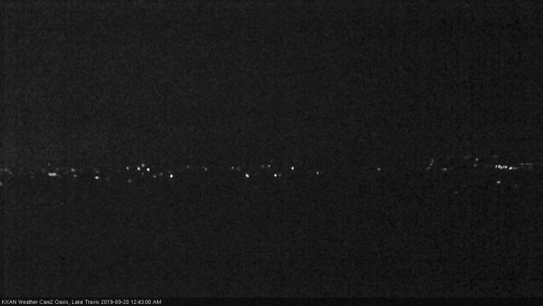 Lake Travis webcam, September 19, 2019 11:45 PM CT