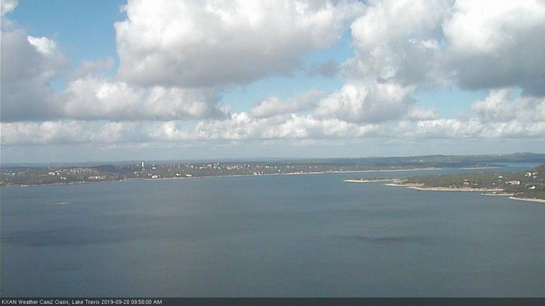 Lake Travis webcam, September 20, 2019 9:00 AM CT
