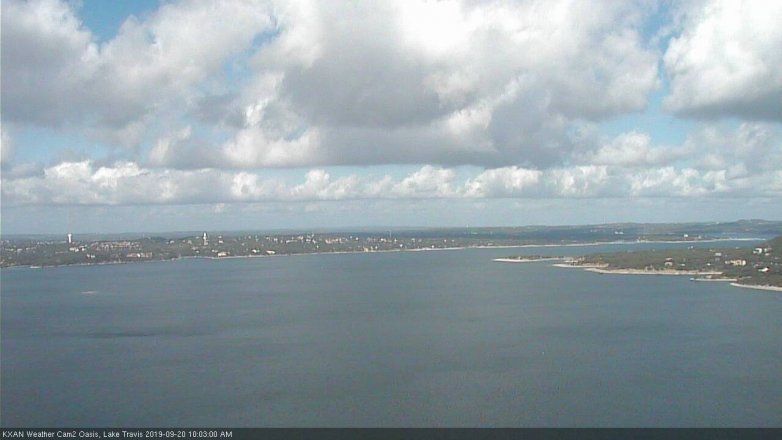 Lake Travis webcam, September 20, 2019 9:05 AM CT