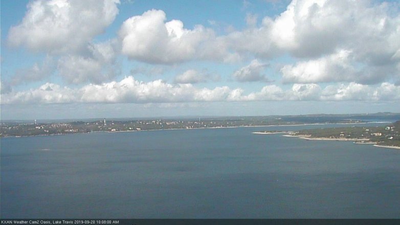 Lake Travis webcam, September 20, 2019 9:10 AM CT