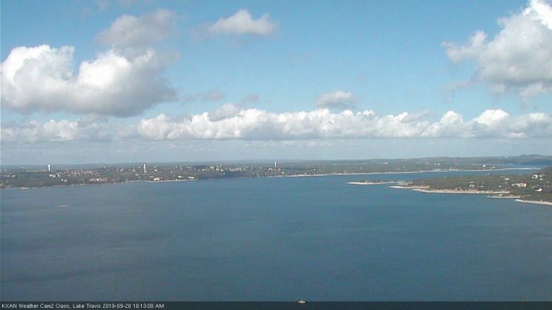 Lake Travis webcam, September 20, 2019 9:15 AM CT