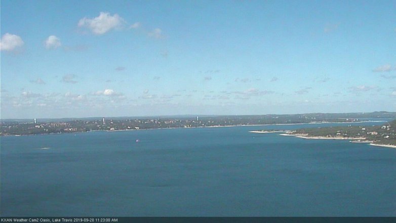 Lake Travis webcam, September 20, 2019 10:25 AM CT