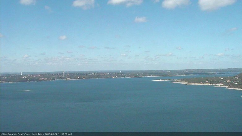 Lake Travis webcam, September 20, 2019 10:40 AM CT