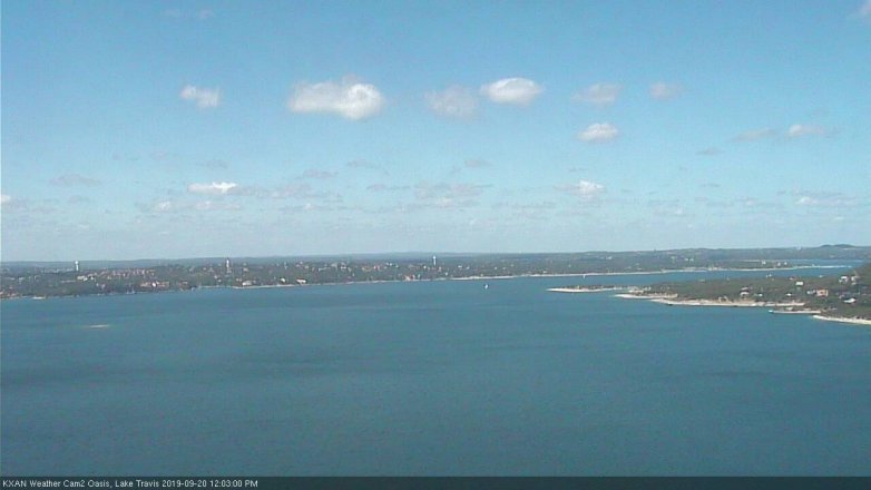 Lake Travis webcam, September 20, 2019 11:05 AM CT